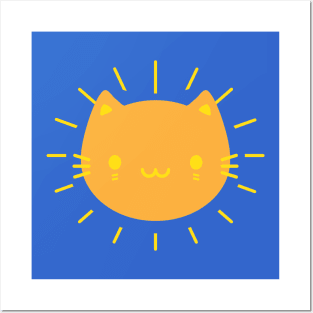 Kawaii Sunshine Cats Posters and Art